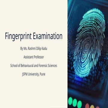 Fingerprint Classification | PPTX