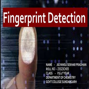 fingerprint detection method ( forensic science)