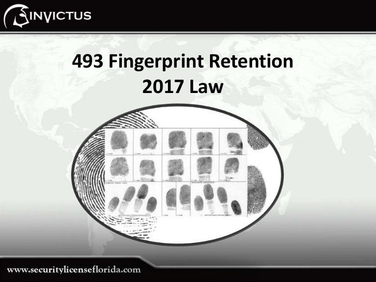 New Fingerprint Law for Security, Private Investigators and Recovery