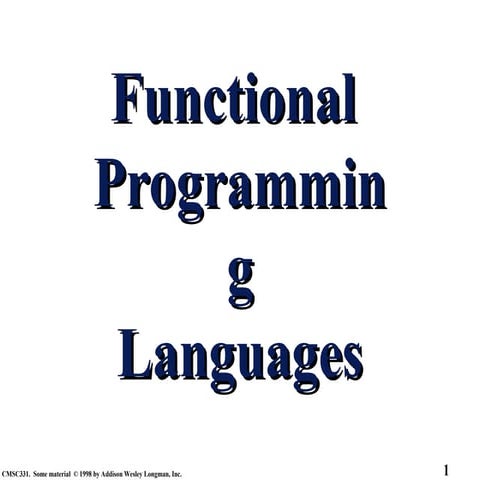 functional programming language of pcpf subject | PPT
