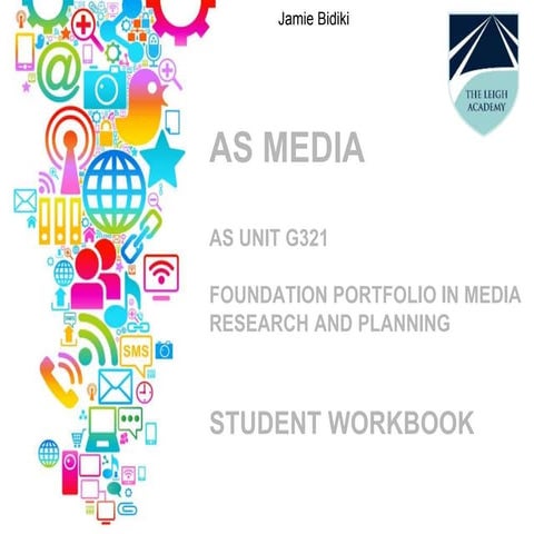 Finished as unit g321 research and planning workbook   jamie bidiki.ppt