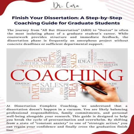 Strategies for Dissertation and Thesis Writing: What to do and How to ...