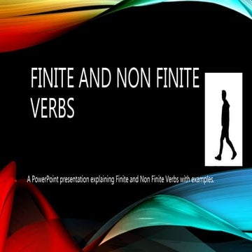Finite and non finite verbs
