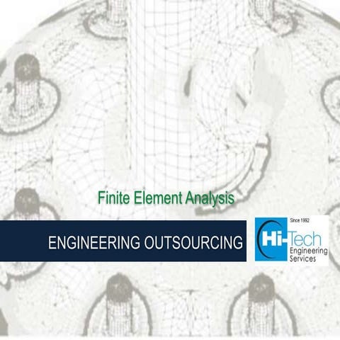 Finite Element Analysis Case Studies by Hi-Tech CADD Services