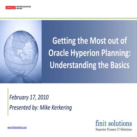 Finit solutions   getting the most out of planning - understanding the basics