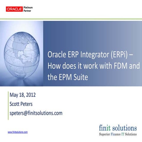 Finit solutions webinar er pi - how does it work with fdm and the epm suite-m...