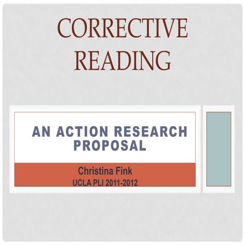 Corrective Reading: Action Research