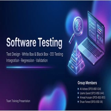 Comprehensive Guide to Software Testing Principles and Practices | PPTX