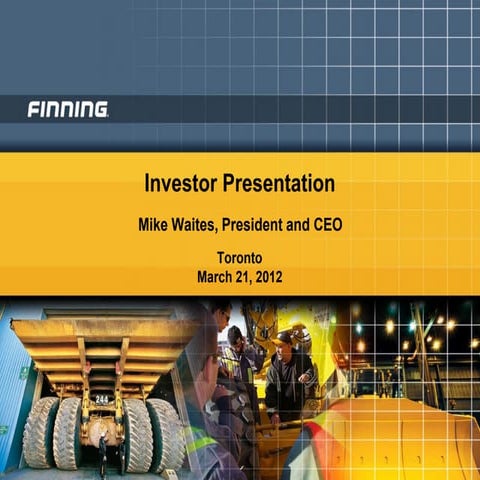Finningpresentation uk sep 2011_final | PDF