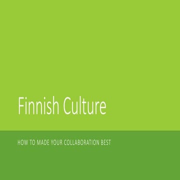Finnish Culture