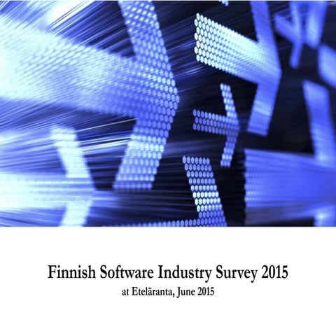 Finnish software industry survey - 2015