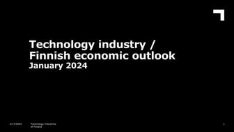 Technology industry / Finnish economic outlook