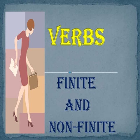 Finite and non finite verbs