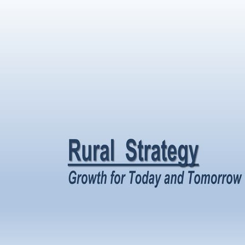 Fino-rural  strategy
