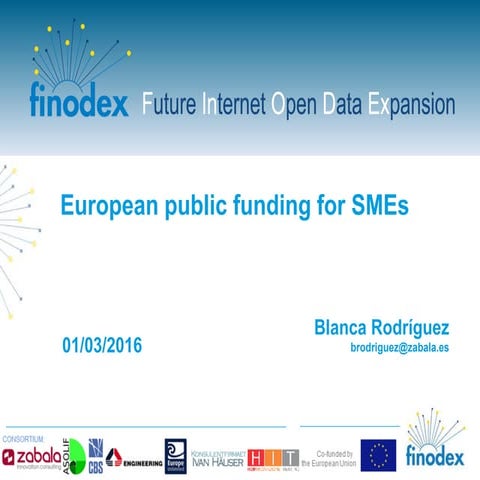 #FIWAREPamplona - Training Day - European Public Funding Opportunities for SMEs
