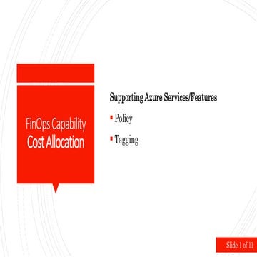 FinOps-Azure Capabilities