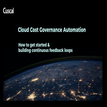 Cloud Cost Governance Automation - How to get started &  building continuous ...