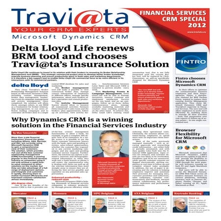 Financial Services CRM special 2012