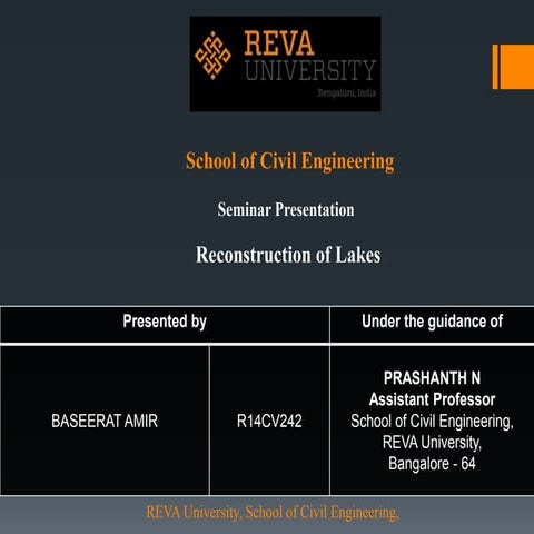 RECONSTRUCTION OF LAKES 