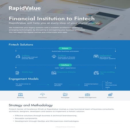 Fintech Brochure by RapidValue