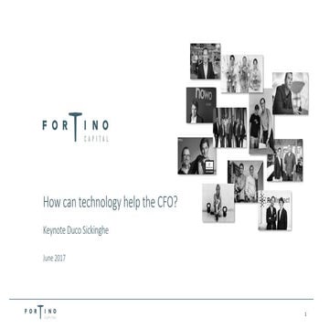 FinTech for CFOs (keynote Duco Sickinghe)