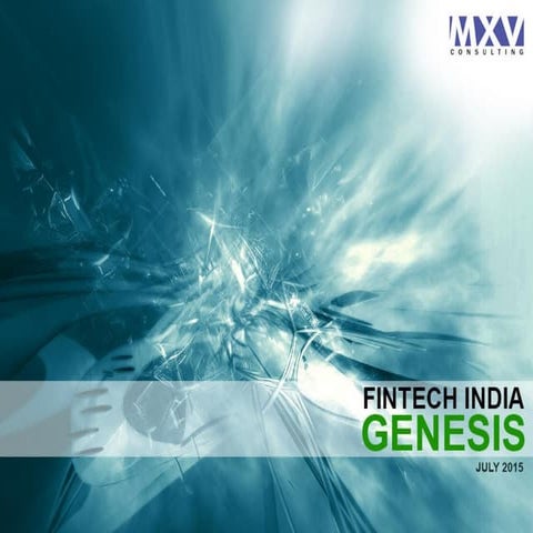 Fintech india: Genesis