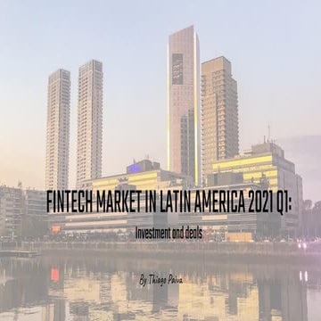 Fintech Investment Latin America 2021 Q1