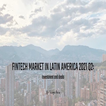 Fintech Investment Latin America 2021 Q2
