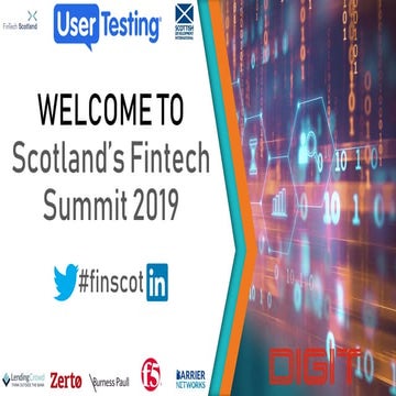 Scotland's FinTech Summit 2019