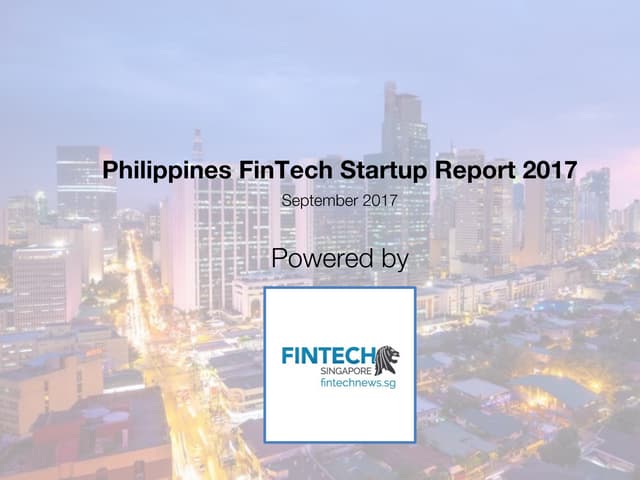 Fintech Philippines Startup Report ...