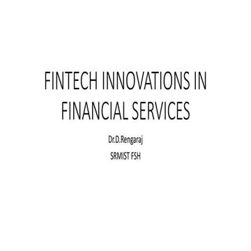 Basics of Fintech Notes Unit 1 to Unit 3 | PDF
