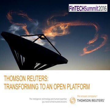Fintech summit 2016 thomson reuters tim baker_presentation final
