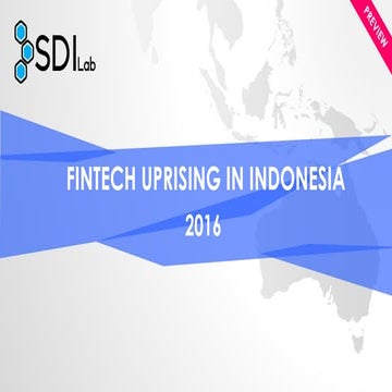 Fintech Uprising in Indonesia 2016 Preview