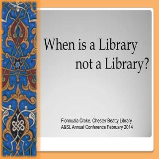 Fionnuala Croke #asl2014 keynote