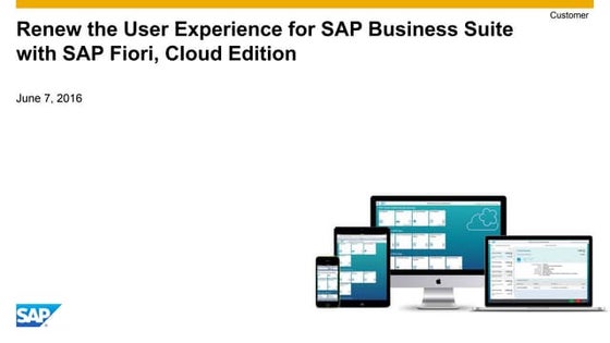 SAP Fiori Cloud Service webinar - June 10, 2016