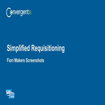 SAP Fiori Makers Presentation Preview