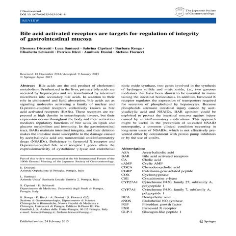Bile acids and NSAIDs and ASA