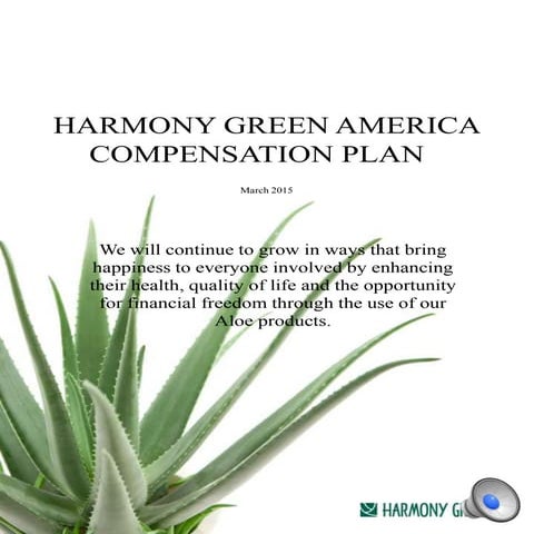 Harmony green compensation plan