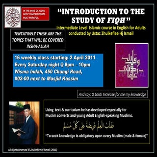 Fiqh course(topics)2011