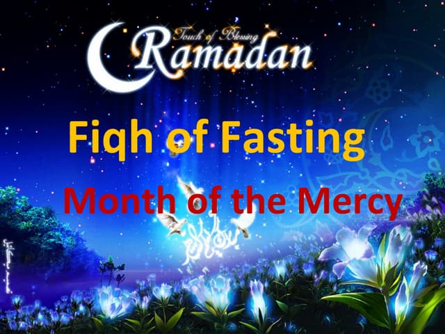 Fiqh of fasting june 2013