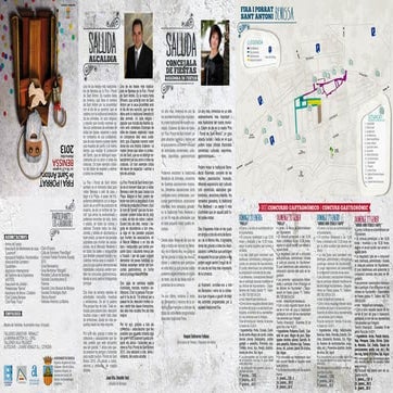 Programa Fira i Porrat Sant Antoni Benissa 2013