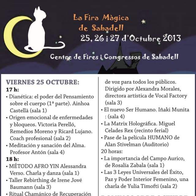 Fira magica Sabadell 2013.- Activitats