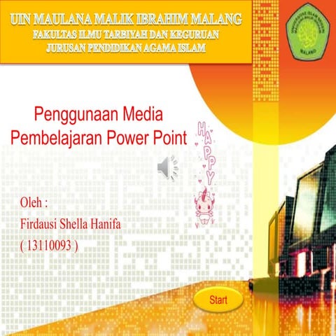 Penggunaan Media Pembelajaran Power Point | PPTX
