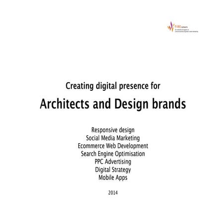Creating digital presence for Architects and Design brands