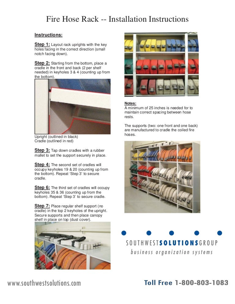 Fire Hose Rack Installation Manual