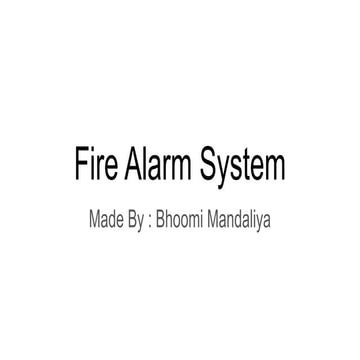 Fire Alarm System_Instrumentation_Safety