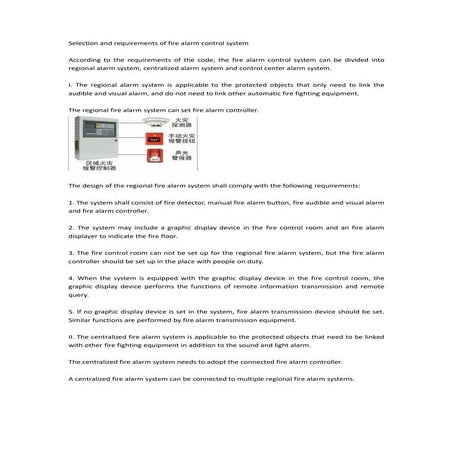 fire alarm system types