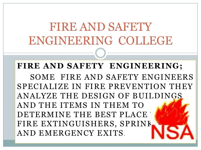 Fire and safety engineering college