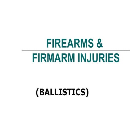 9CHARACTERS OF FIRE ARM INJURIES (WOUND).ppt