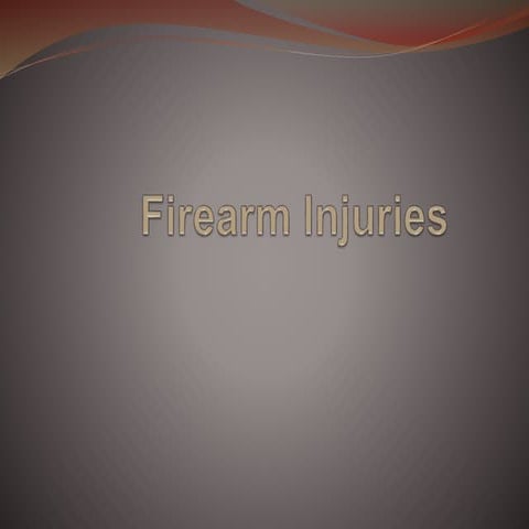 Fire arm injury 3